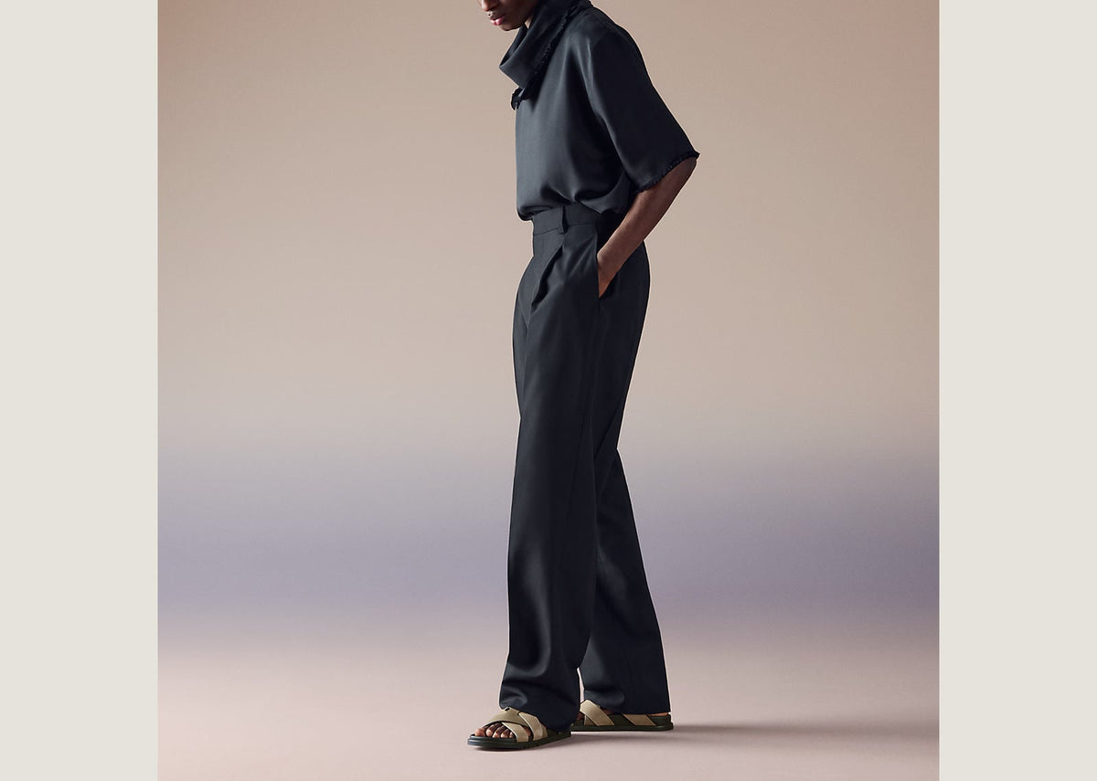 Hermes Kazimir Sandal Etoupe Calfskin And Suede Goatskin