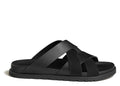 Hermes Kazimir Sandal Noir Calfskin And Suede Goatskin