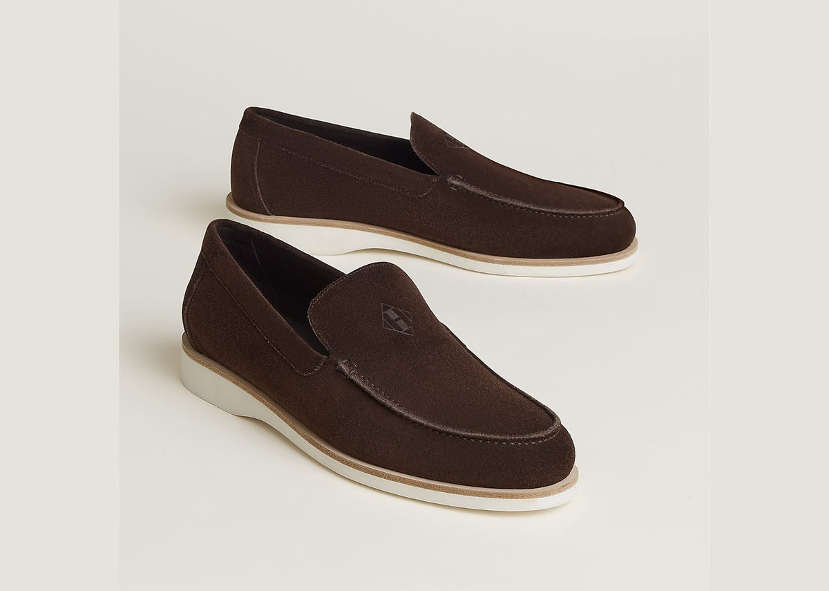 Hermes Low Loafer Marron Ebene