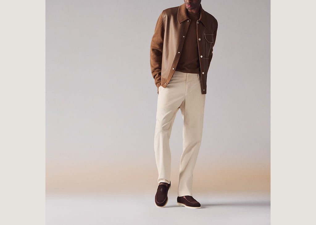 Hermes Low Loafer Marron Ebene