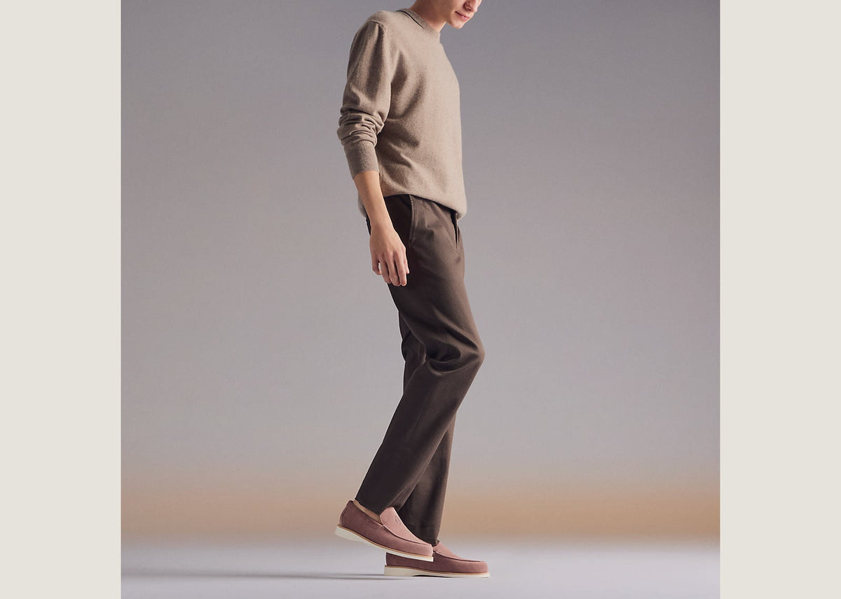 Hermes Low Loafer Rose Antique