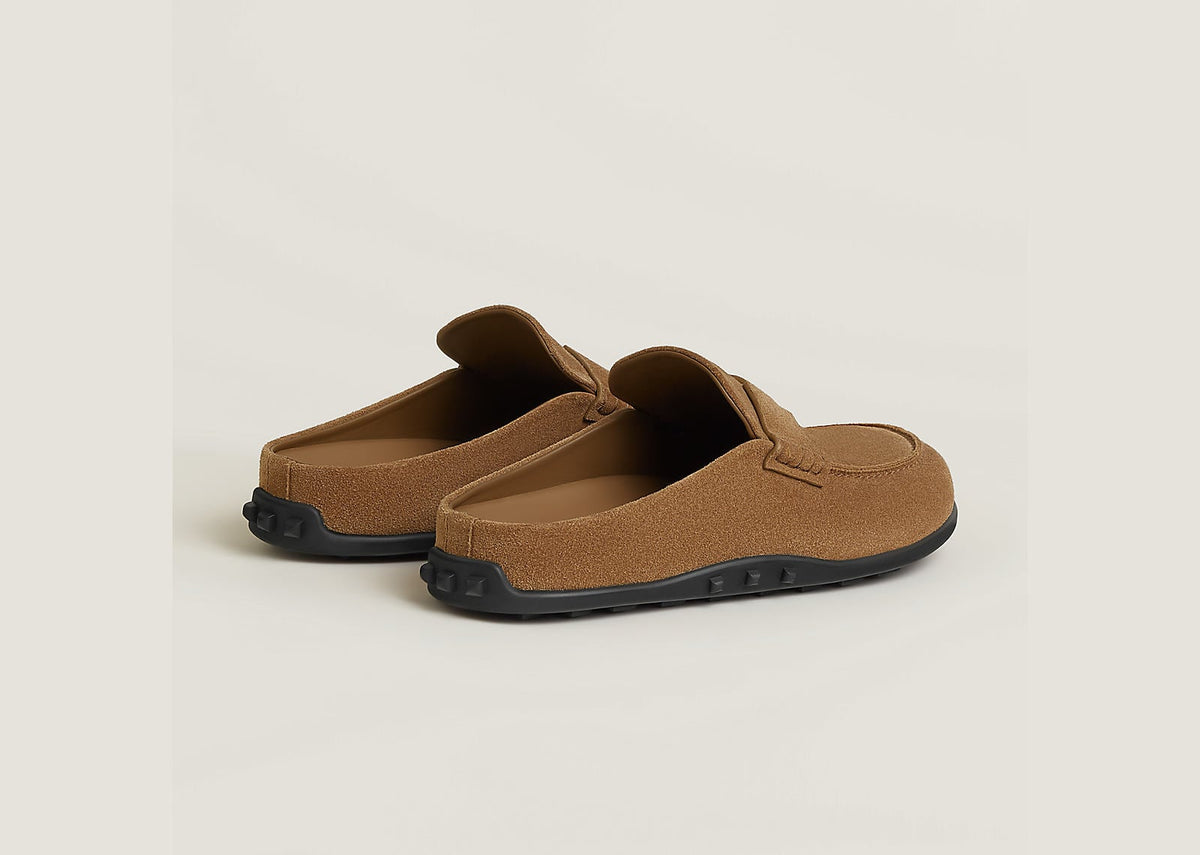 Hermes Mix Mule Brun Fume