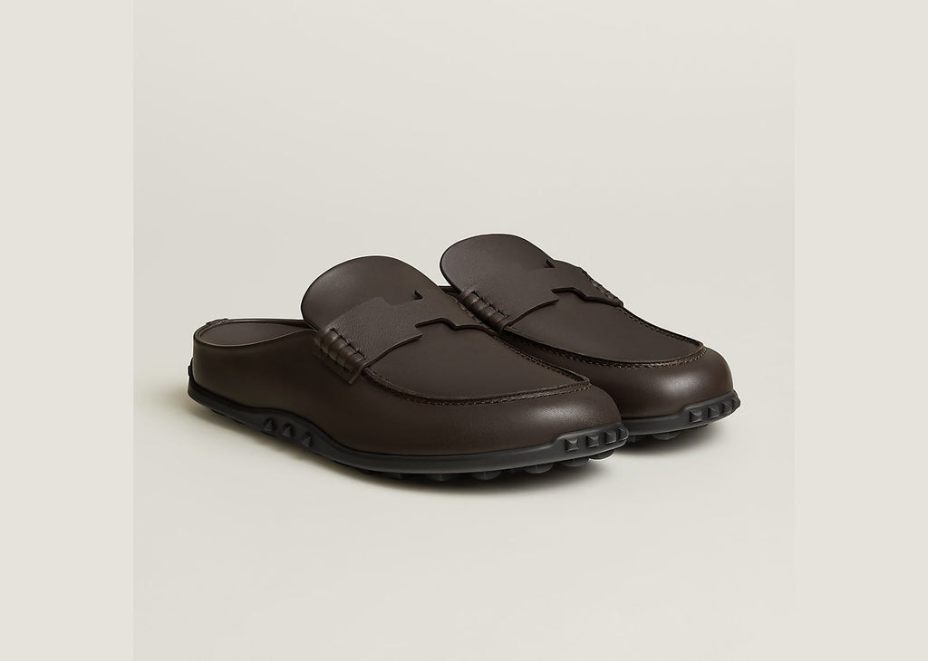 Hermes Mix Mule Marron Ebene