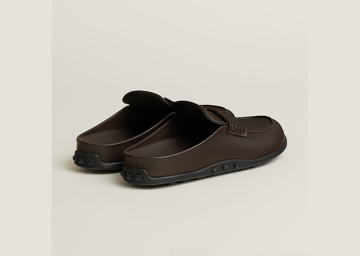 Hermes Mix Mule Marron Ebene
