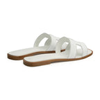 Hermes Oran Sandal Blanc Box Calfskin Leather