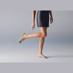Hermes Oran Sandal Bleu Glacier Box Calfskin Leather