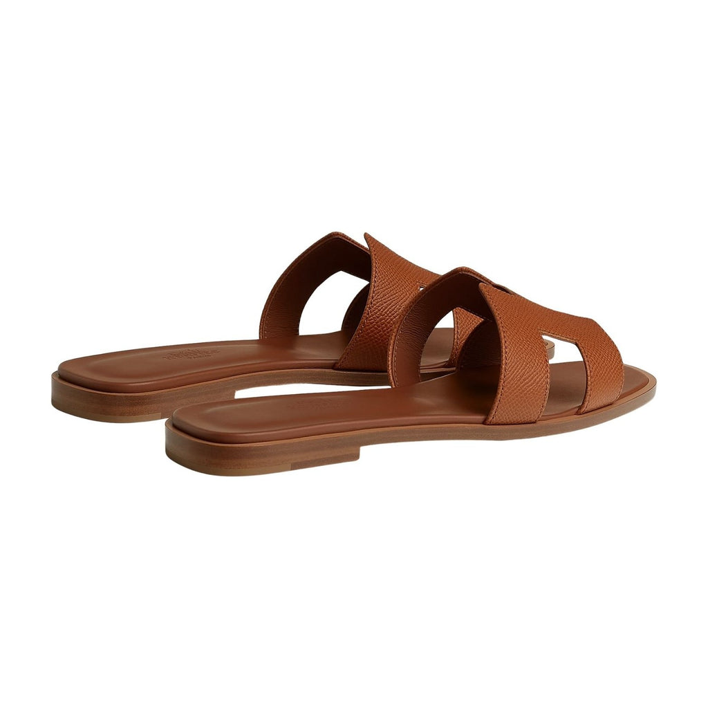 Hermes Oran Sandal Gold/Gold Box Calfskin Leather