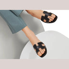 Hermes Oran Sandal Nior Box Calfskin Leather