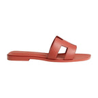 Hermes Oran Sandal Rouge Tomette Box Calfskin Leather