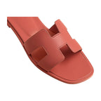 Hermes Oran Sandal Rouge Tomette Box Calfskin Leather