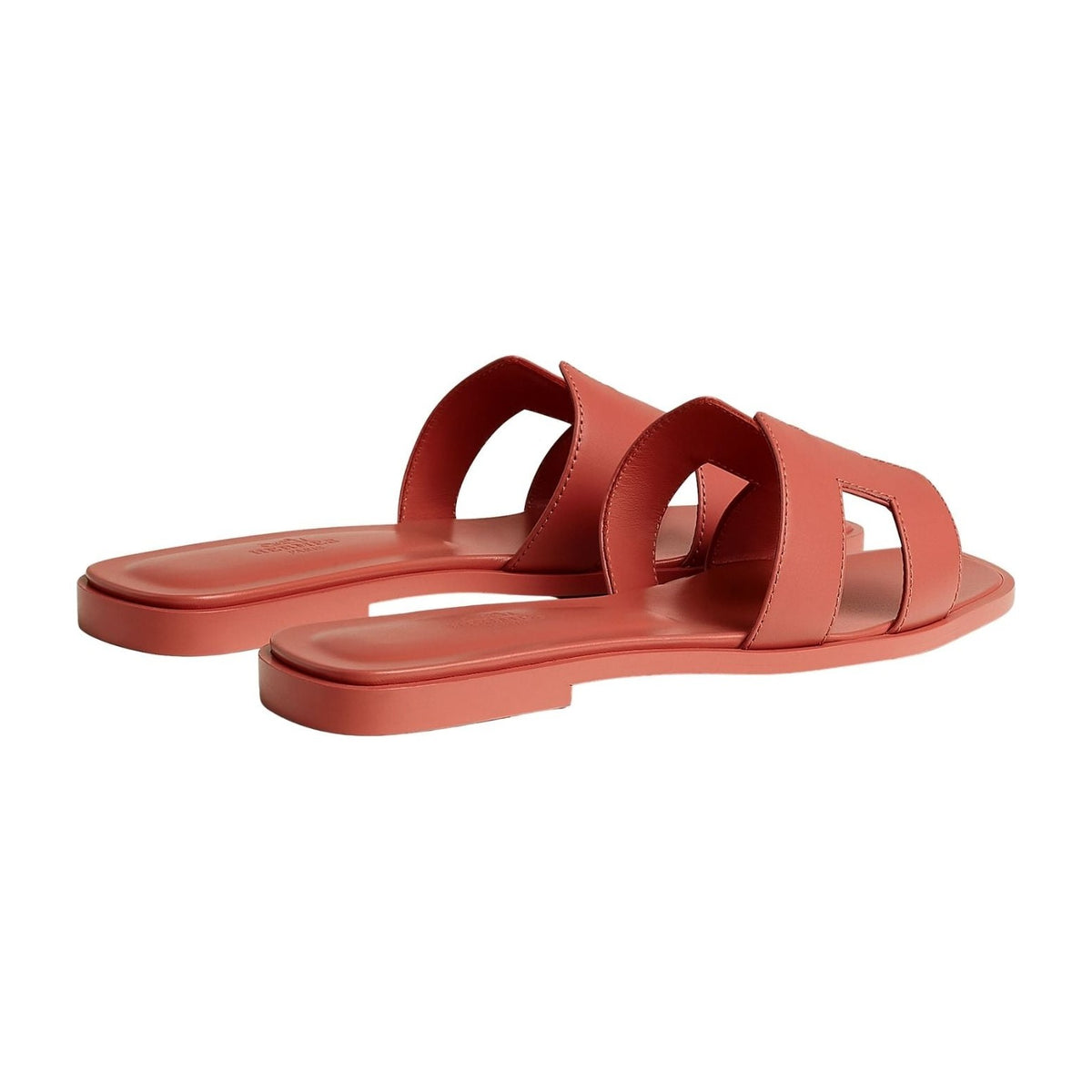 Hermes Oran Sandal Rouge Tomette Box Calfskin Leather