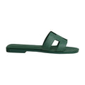 Hermes Oran Sandal Vert Box Calfskin Leather
