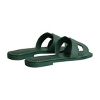 Hermes Oran Sandal Vert Box Calfskin Leather