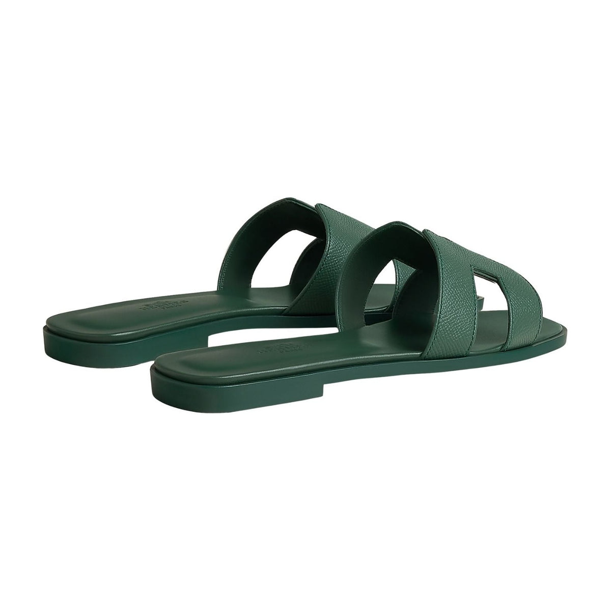 Hermes Oran Sandal Vert Box Calfskin Leather