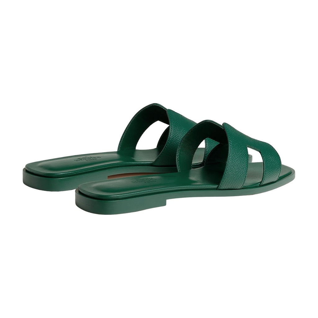 Hermes Oran Sandal Vert Oyat Box Calfskin Leather