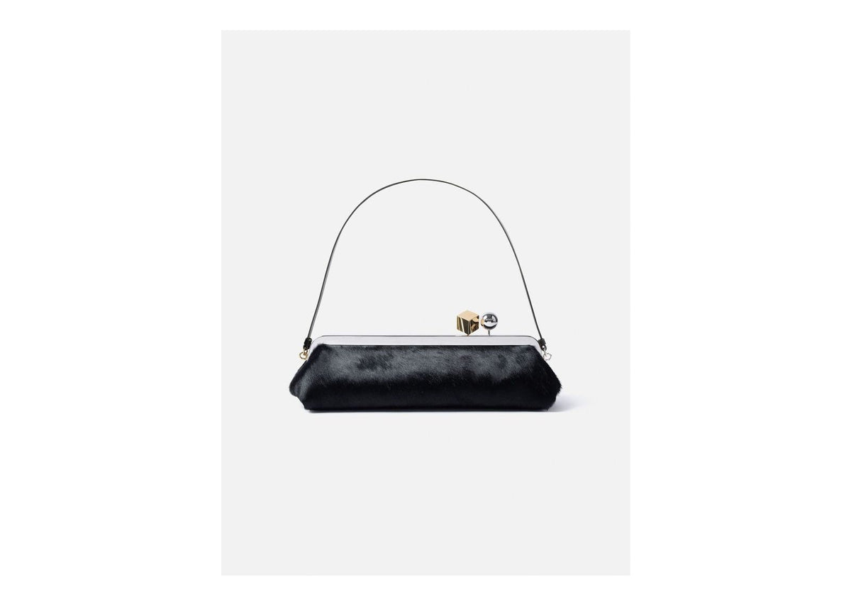 Jacquemus La Pochette Salon Pony Hair Black
