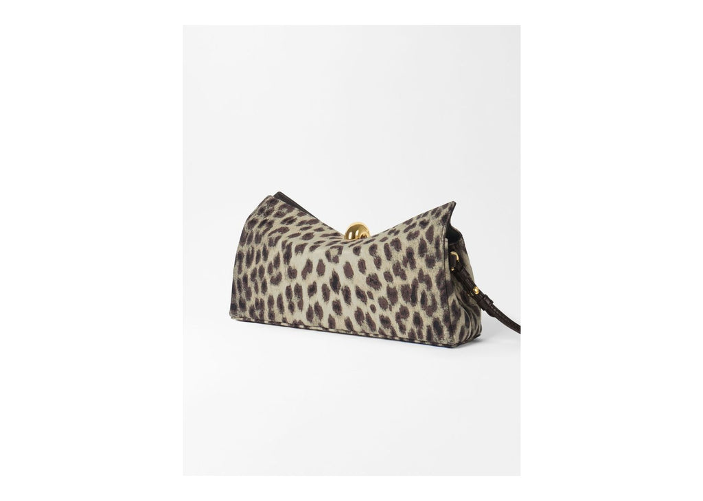 Jacquemus La Pochette Valérie Leopard Beige/Black
