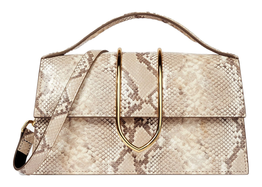 Jacquemus Le Grand Bambino Python Beige