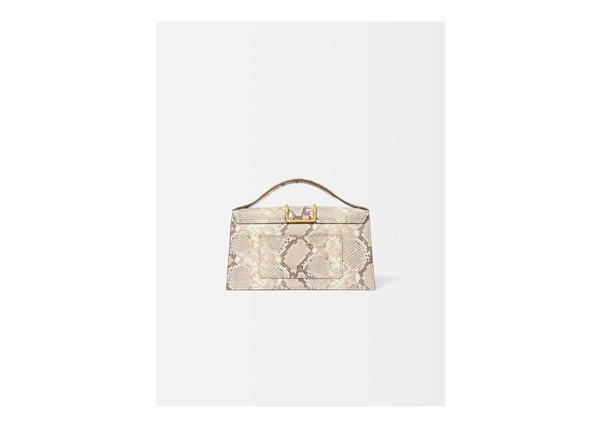 Jacquemus Le Grand Bambino Python Beige