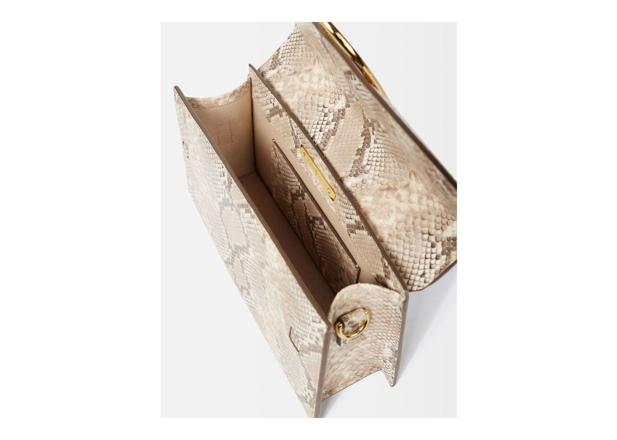 Jacquemus Le Grand Bambino Python Beige