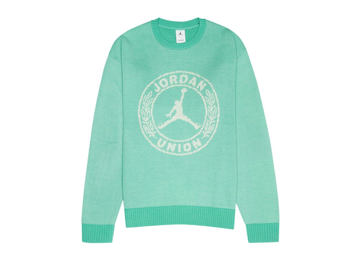 Nike Air Jordan x Union LA Sweater Kinetic Green White