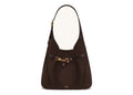 JW PEI Alina Faux Suede Hobo Bag Chocolate Brown