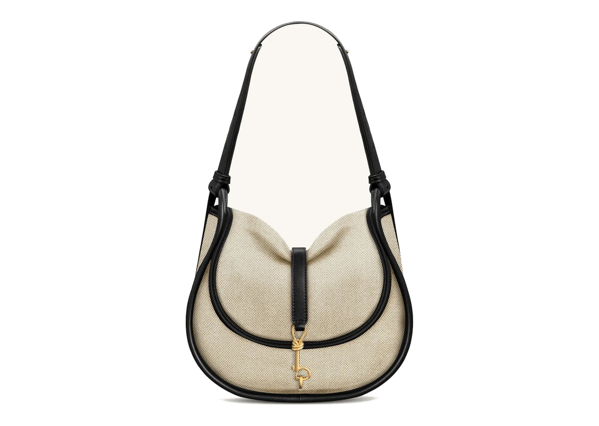 JW PEI Arla Small Hobo Bag Black Canvas