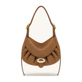 JW PEI Avery Faux Suede Draped Hobo Bag Camel