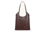 JW PEI Brooke Belted Embellished Shoulder Tote Bag Dark Brown