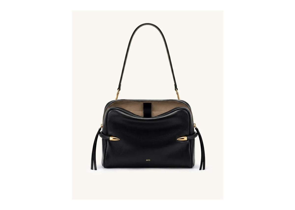 JW PEI Callie Tusk Detail Shoulder Bag Black