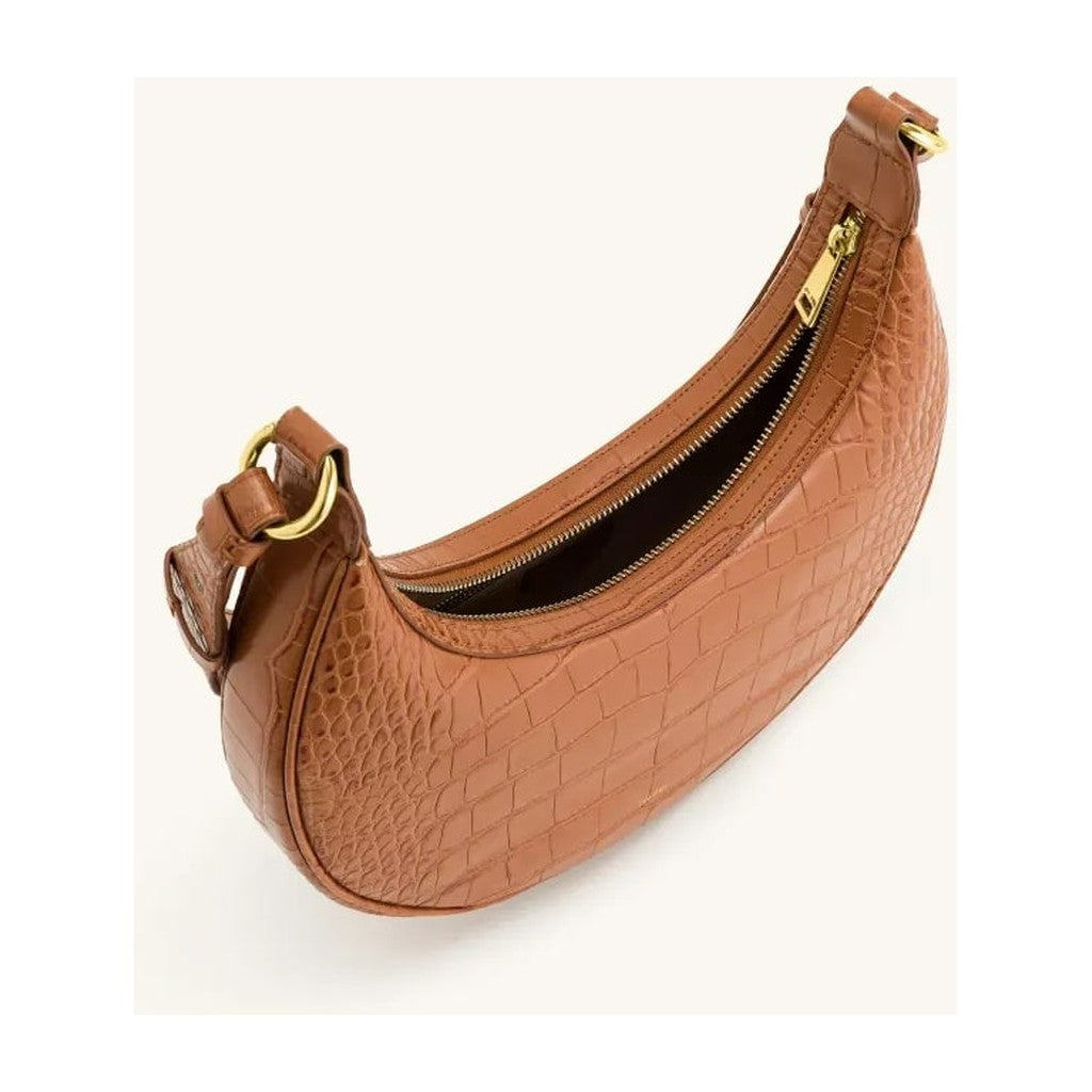 JW PEI Carly Saddle Bag Acorn Brown Croc