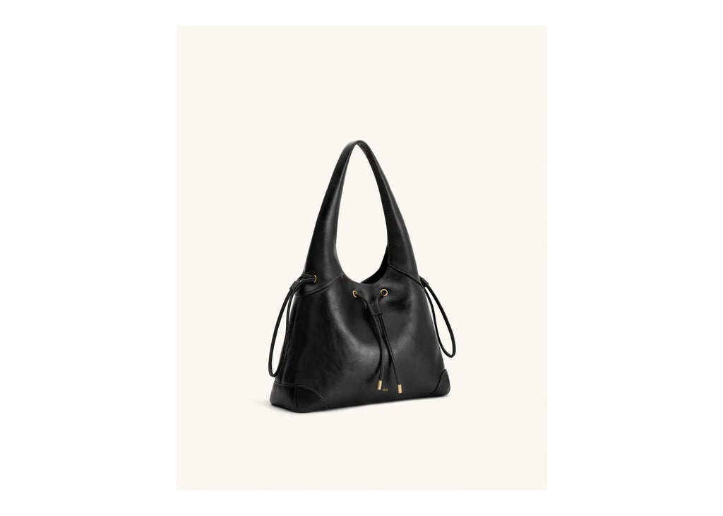 JW PEI Celandra Drawstring Hobo Bag Black