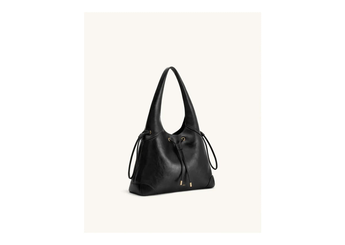 JW PEI Celandra Drawstring Hobo Bag Black