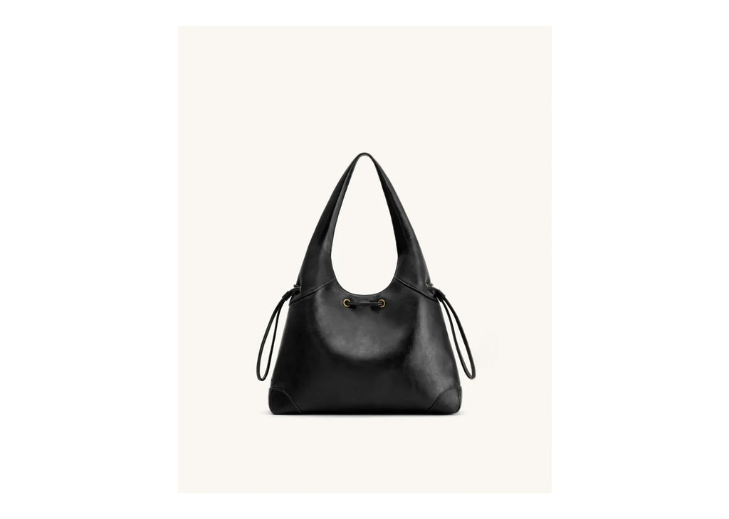 JW PEI Celandra Drawstring Hobo Bag Black