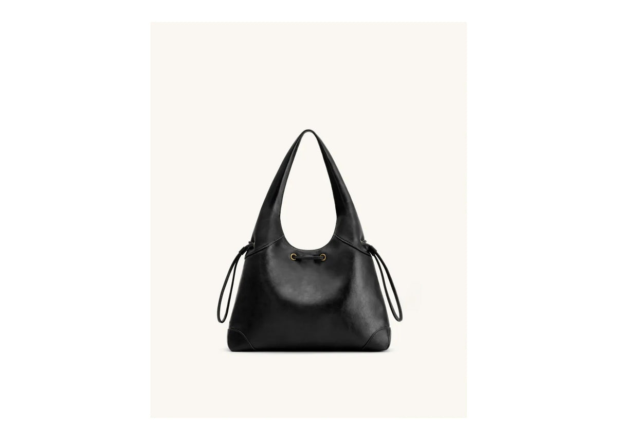 JW PEI Celandra Drawstring Hobo Bag Black