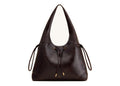 JW PEI Celandra Drawstring Hobo Bag Dark Brown