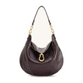 JW PEI Daria Metal Pendant Embellished Shoulder Bag Dark Brown