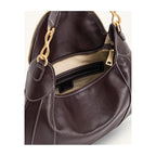 JW PEI Daria Metal Pendant Embellished Shoulder Bag Dark Brown