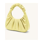 JW PEI Gabbi Ruched Hobo Handbag Light Yellow