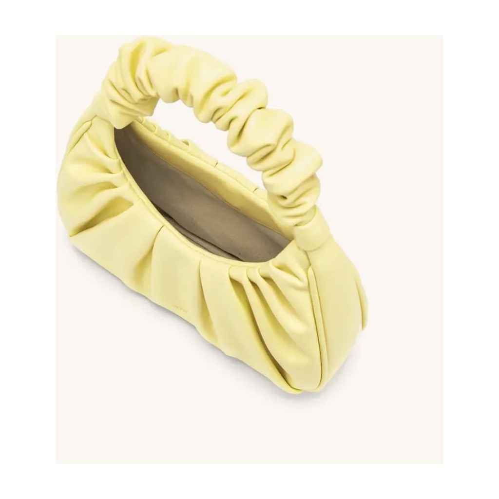 JW PEI Gabbi Ruched Hobo Handbag Light Yellow
