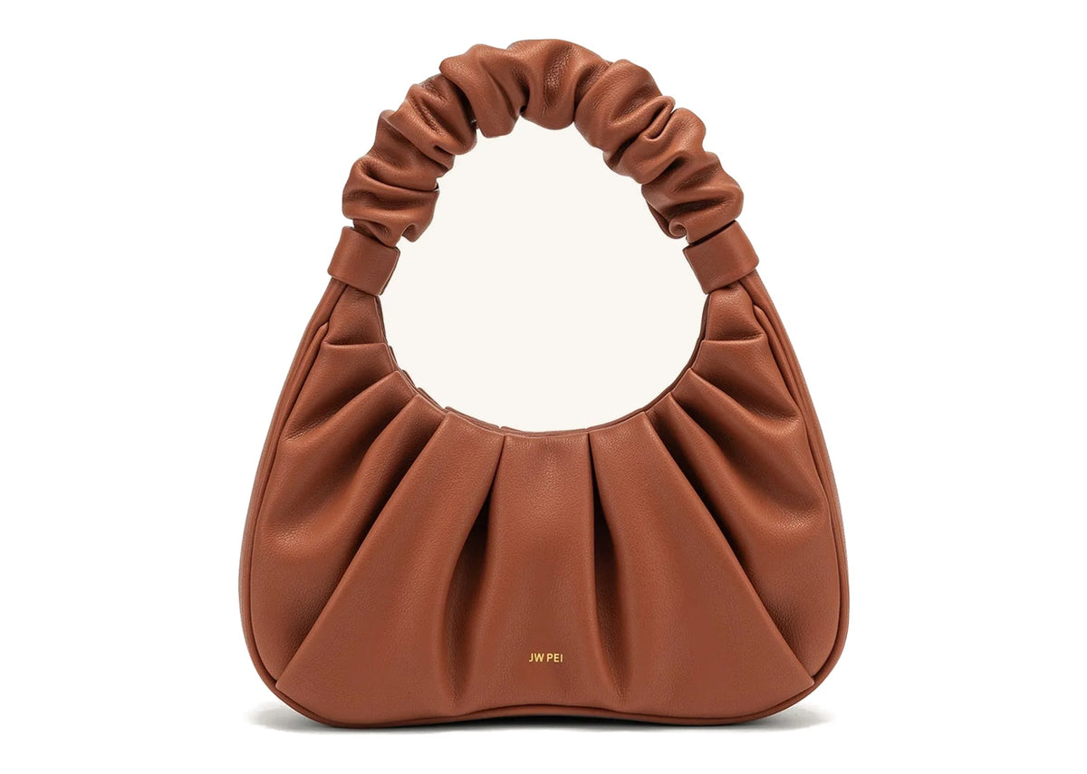 JW PEI Gabbi Ruched Hobo Handbag Nutella