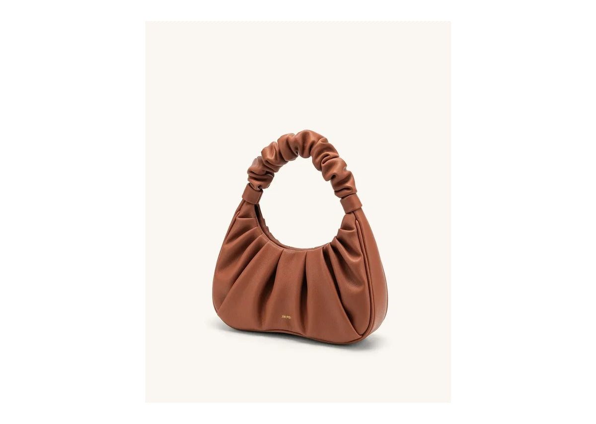 JW PEI Gabbi Ruched Hobo Handbag Nutella