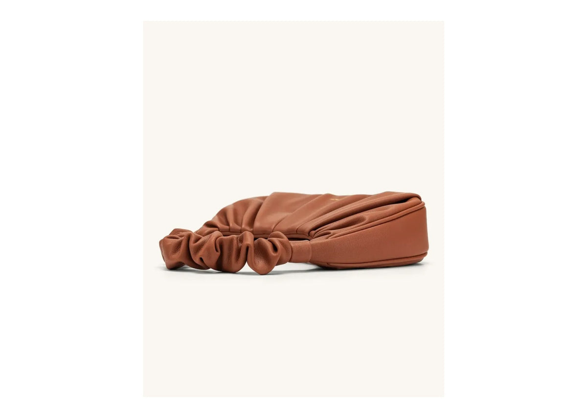 JW PEI Gabbi Ruched Hobo Handbag Nutella