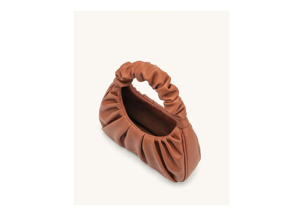 JW PEI Gabbi Ruched Hobo Handbag Nutella