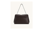 JW PEI Hilary Woven Shoulder Bag Dark Brown