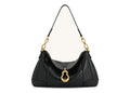 JW PEI Jayla Metal Pendant Embellished Shoulder Bag Black
