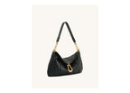 JW PEI Jayla Metal Pendant Embellished Shoulder Bag Black