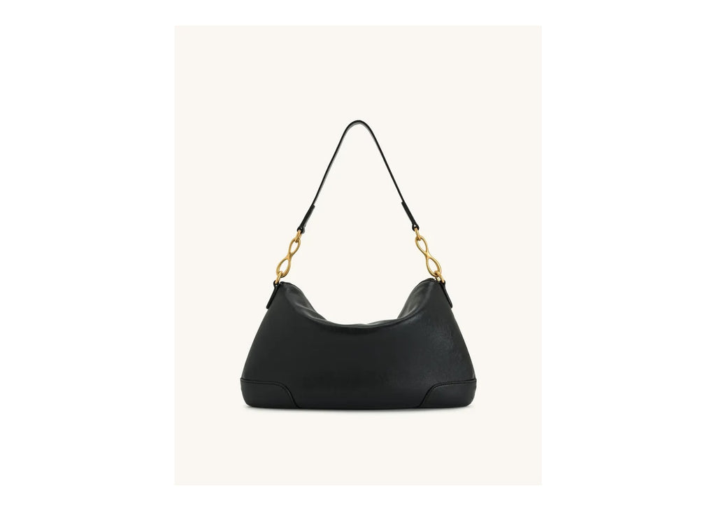 JW PEI Jayla Metal Pendant Embellished Shoulder Bag Black