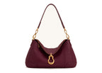 JW PEI Jayla Metal Pendant Embellished Shoulder Bag Burgundy