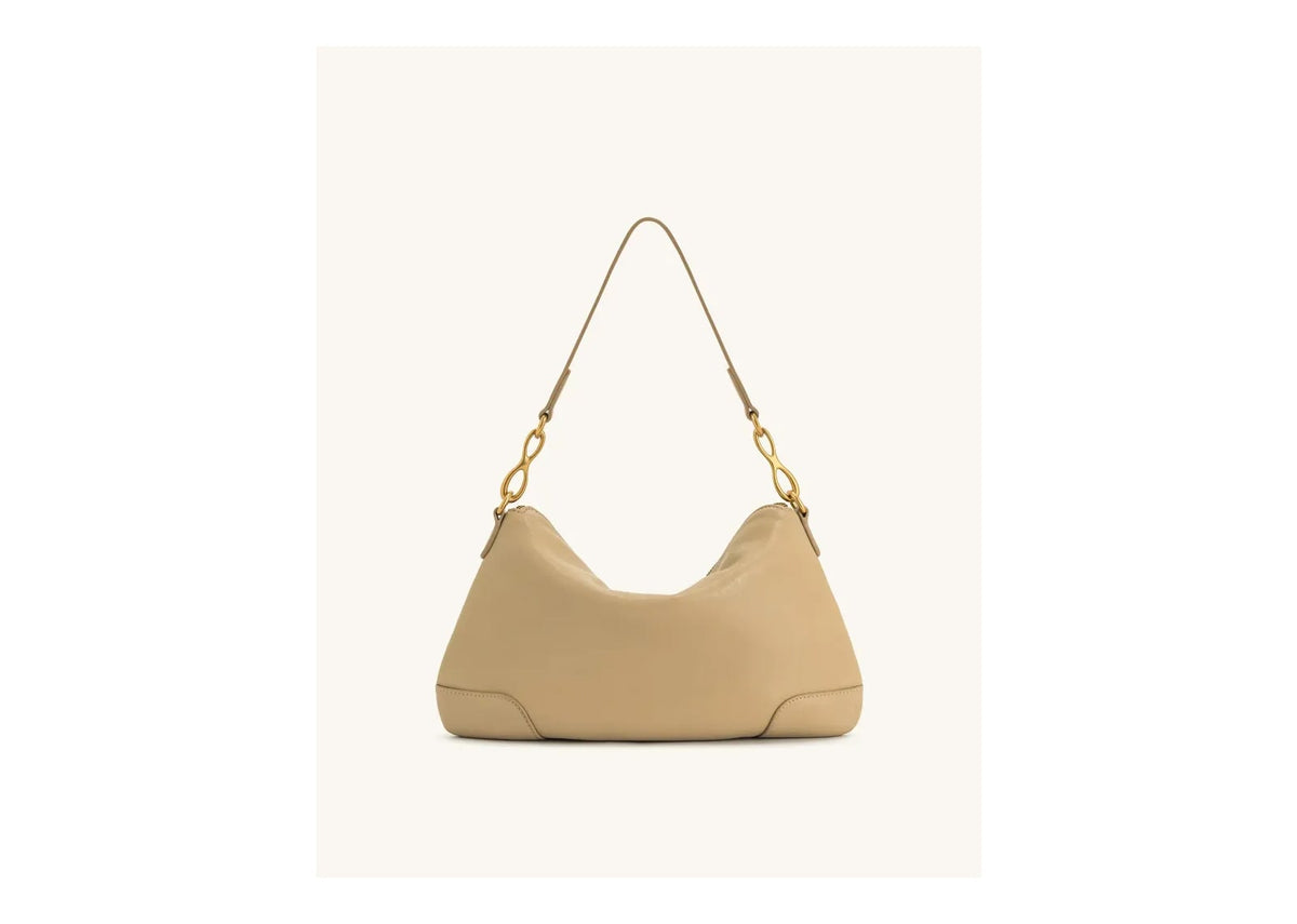 JW PEI Jayla Metal Pendant Embellished Shoulder Bag Khaki